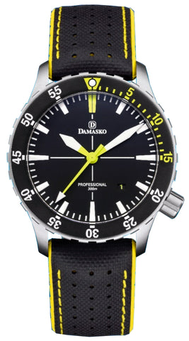 Damasko Watch DSub1 Leather Rubber Yellow DSub1 Leather Rubber Yellow