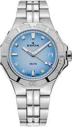 Edox Watch Delfin Diver Date Lady Marianna Gillespie Special Edition 53020 3M BUCND