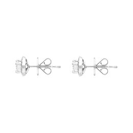 18ct White Gold 0.48ct Diamond Brilliant Cut Round Stud Earrings