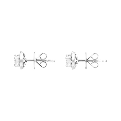 18ct White Gold 0.48ct Diamond Brilliant Cut Round Stud Earrings