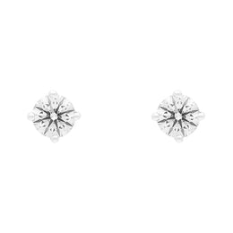 18ct White Gold 1.00ct Diamond Solitaire Brilliant Cut Stud Earrings