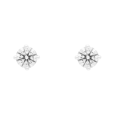 18ct White Gold 1.00ct Diamond Solitaire Brilliant Cut Stud Earrings