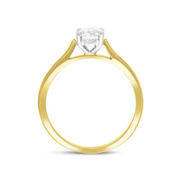 18ct Yellow Gold 0.71ct Diamond Brilliant Cut Solitaire Ring