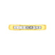 18ct Yellow Gold 0.35ct Diamond Princess Cut Channel Set Wedding Half Eternity Ring