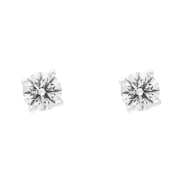 18ct White Gold 0.50ct Diamond Solitaire Stud Earrings