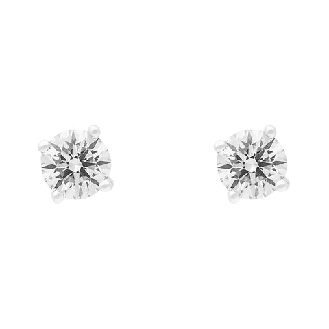 18ct White Gold 0.50ct Diamond Solitaire Stud Earrings