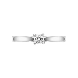 Platinum 0.20ct Diamond Brilliant Cut Solitaire Ring