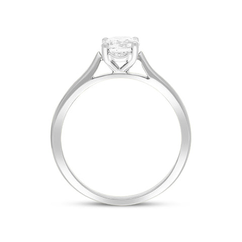 Platinum 0.50ct Diamond Brilliant Cut Solitaire Ring