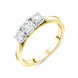 18ct Yellow Gold 0.50ct Diamond Trilogy Ring