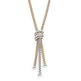 Fope MiaLuce 18ct Yellow Gold 0.97ct Diamond Lariat Necklace