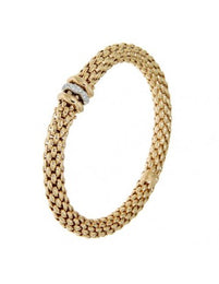 Fope Flex'It Love Nest 18ct Yellow Gold Bracelet