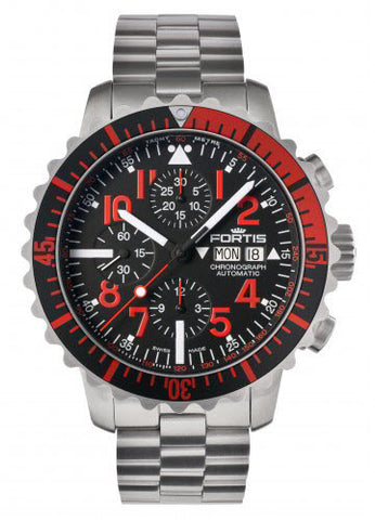 Fortis Watch Marinemaster Chronograph Red 671.23.43.M