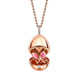 Faberge 18ct Rose Gold Diamond Pink Sapphire Butterfly Locket 2394