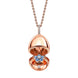 Faberge 18ct Rose Gold Diamond Sapphire Forget Me Not Surprise Locket 2396