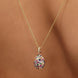 Faberge Emotion 18ct Yellow Gold Multi-Coloured Pendant 624FP2055.