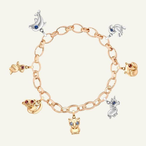 Faberge Essence Rose Gold Sapphire Baby Cat Charm 1581CH2828 2