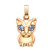 Faberge Essence Rose Gold Sapphire Baby Cat Charm 1581CH2828