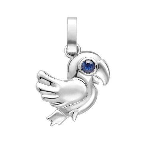 Faberge Essence White Gold Sapphire Parrot Charm 1575CH2834