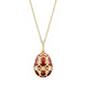 Faberge Palais Tsarskoye Selo Red Locket with White Gold Rabbit Surprise