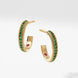 Faberge Three Colours of Love 18ct Yellow Gold Tsavorite Hoop Earrings 2372