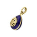 Faberge Victor Mayer 18ct Yellow Gold Blue Enamel Crested Charm, F1144BL._3