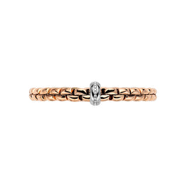 Fope Eka 18ct Rose Gold 0.19ct Diamond Bracelet, 607B/BBR.