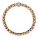 Fope Eka Anniversario 18ct Rose Gold 0.40ct Diamond Bracelet, 707B/PAVE.