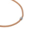 Fope Flex'it Prima 18ct Rose Gold 0.12ct Diamond Necklace, 743C/BBR.