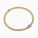 Fope Flex'it Prima 18ct Yellow Gold 0.20ct Diamond Bracelet, 748B/BBR.