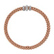 Fope Flex'it Solo 18ct Rose Gold 0.17ct Diamond Bracelet, 653B/BBR.