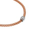 Fope Flex'it Solo 18ct Rose Gold 0.17ct Diamond Necklace, 653C/BBR.