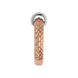 Fope Flex'it Solo 18ct Rose Gold 0.20ct Diamond Ring, AN635/PAVE.