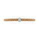 Fope Flex'it Solo 18ct Rose Gold 0.29ct Diamond Bracelet, 634B/PAVE.