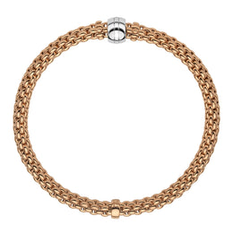 Fope Flex'it Solo 18ct Rose Gold Bracelet, 634B.