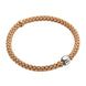 Fope Flex'it Solo 18ct Rose Gold Bracelet, 634B.