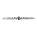 Fope Flex'it Solo 18ct White Gold 0.11ct Black Diamond Bracelet, 620B/BBR1.