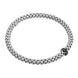 Fope Flex'it Solo 18ct White Gold 0.11ct Black Diamond Bracelet, 620B/BBR1.