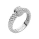 Fope Flex'it Solo 18ct White Gold 0.20ct Diamond Ring, AN635/PAVE.