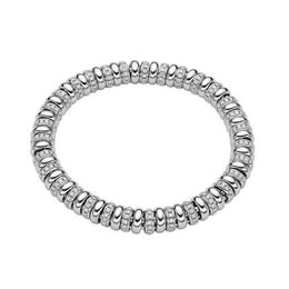 Fope Flex'it Solo 18ct White Gold 2.80ct Diamond Bracelet, 629B/BBR3.