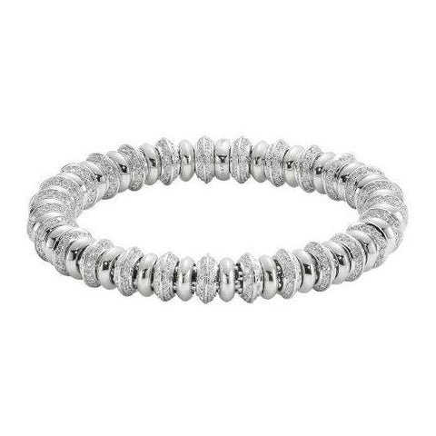 Fope Flex'it Solo 18ct White Gold 4.14ct Diamond Bracelet, 654B/BBR.