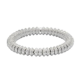 Fope Flex'it Solo 18ct White Gold 7.29ct Diamond Bracelet, 654B/PAVE.