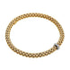 Fope Flex'it Solo 18ct Yellow Gold 0.10ct Diamond Bracelet, 620B/BBR.