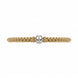 Fope Flex'it Solo 18ct Yellow Gold 0.10ct Diamond Bracelet, 634B/BBR.