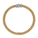 Fope Flex'it Solo 18ct Yellow Gold 0.17ct Diamond Bracelet, 653B/BBR.