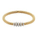 Fope Flex'it Solo 18ct Yellow Gold 0.50ct Diamond Bracelet, 655B/BBR.