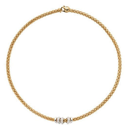 Fope Flex'it Solo 18ct Yellow Gold 0.50ct Diamond Bracelet, 655C/BBR.