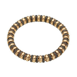 Fope Flex'it Solo 18ct Yellow Gold 3.05ct Black Diamond Bracelet, 629B/BBR2.