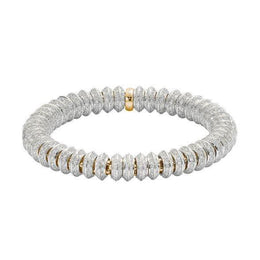 Fope Flex'it Solo 18ct Yellow Gold 7.29ct Diamond Bracelet, 654B/PAVE.