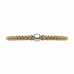 Fope Flex'it Solo 18ct Yellow Gold Bracelet, 634B.