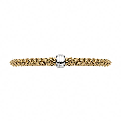 Fope Flex'it Solo 18ct Yellow Gold Bracelet, 634B.